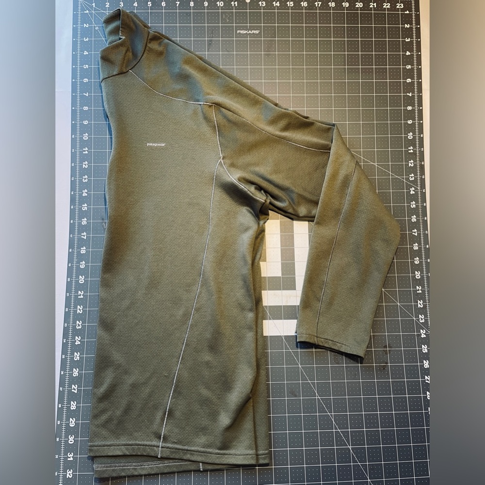 Patagonia | Capilene 3 | Quarter Zip Pullover | Midweight | Green | XL - Picture 3 of 4